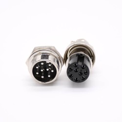 Aviation Plug Connector Metal GX16 -9 Pin Male Female Waterproof Connector