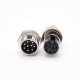 Aviation Plug Connector Metal GX16 -9 Pin Male Female Waterproof Connector Aviation Plug Connector Metal GX16 -9 Pin Male Female Waterproof Connector