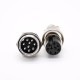 Aviation Plug Connector Metal GX16 -9 Pin Male Female Waterproof Connector Aviation Plug Connector Metal GX16 -9 Pin Male Female Waterproof Connector