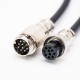 Aviation Plug Socket Connector GX16-10 Male/Female Head Cordset Plug Socket Electrical Cable 1M Aviation Plug Socket Connector GX16-10 Male/Female Head Cordset Plug Socket Electrical Cable 1M