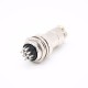 Aviation Plug Socket Connector GX20-10 Pin Metal Straight Wire Aviation Plug Socket Connector GX20-10 Pin Metal Straight Wire