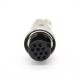 Aviation Plug Socket Connector GX20-10 Pin Metal Straight Wire Aviation Plug Socket Connector GX20-10 Pin Metal Straight Wire