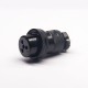 Aviation Plug Threads GX25-3 Pin Male Female Electrophoresis Plated Panel Mount Connector with waterproof cap