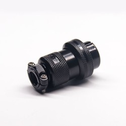 Aviation Plug Threads GX25-3 Pin Male Female Electrophoresis Plated Panel Mount Connector with waterproof cap
