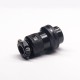 Aviation Plug Threads GX25-3 Pin Male Female Electrophoresis Plated Panel Mount Connector with waterproof cap