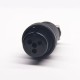 Aviation Plug Threads GX25-3 Pin Male Female Electrophoresis Plated Panel Mount Connector with waterproof cap