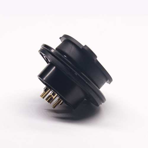 Aviation Plug Threads GX25-3 Pin Male Female Electrophoresis Plated Panel Mount Connector with waterproof cap