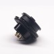 Aviation Plug Threads GX25-3 Pin Male Female Electrophoresis Plated Panel Mount Connector with waterproof cap