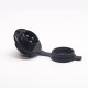 Aviation Plug Threads GX25-3 Pin Male Female Electrophoresis Plated Panel Mount Connector with waterproof cap