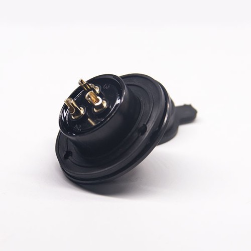 Aviation Plug Threads GX25-3 Pin Male Female Electrophoresis Plated Panel Mount Connector with waterproof cap