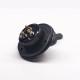 Aviation Plug Threads GX25-3 Pin Male Female Electrophoresis Plated Panel Mount Connector with waterproof cap