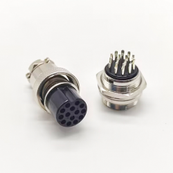 Bulkhead Connector 14 Pin Front Panel Connector GX20 Straight Male and Female