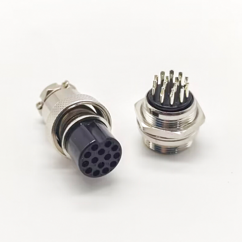 Bulkhead Connector 14 Pin Front Panel Connector GX20 Straight Male and Female