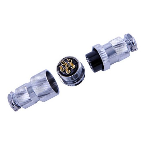 Butt Joint Connector GX25-6 Pin Straight Male Female Cable Connector plug +socket