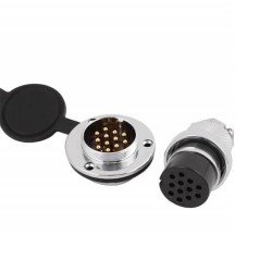 Circular Connector Panel Mount 12 Pin GX25 Male Female Plug and Socket Connector