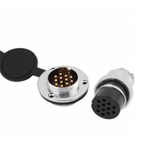 Circular Connector Panel Mount 12 Pin GX25 Male Female Plug and Socket Connector