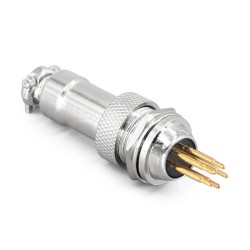 Circular GX12 Plug and Socket 5 Pin Aviation GX12 Standard Connector Male Socket for PCB