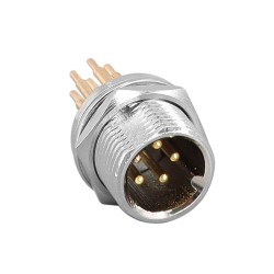 Circular GX12 Plug and Socket 5 Pin Aviation GX12 Standard Connector Male Socket for PCB
