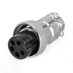 Circular GX16 Plug and Socket 5 Pin Aviation GX16 Standard Connector Male Socket for PCB