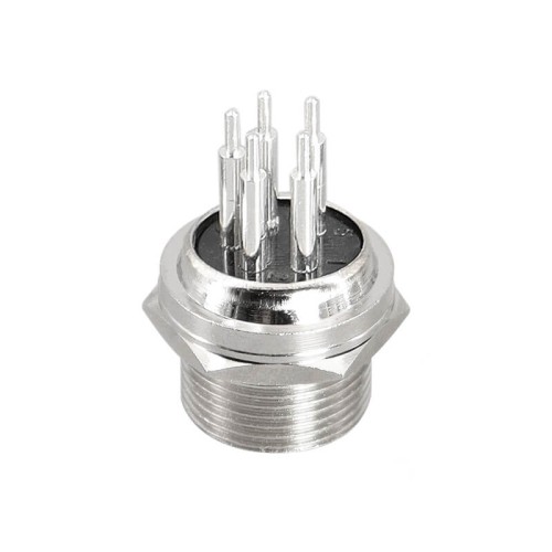 Circular GX16 Plug and Socket 5 Pin Aviation GX16 Standard Connector Male Socket for PCB