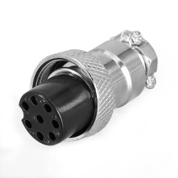 Circular GX16 Plug and Socket 8 Pin Aviation GX16 Standard Connector Male Socket for PCB