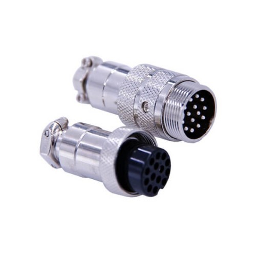 Circular Sensor Connector 14 Pin Straight GX20 Male and Female Docking Cable Plug