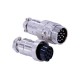 Circular Sensor Connector 14 Pin Straight GX20 Male and Female Docking Cable Plug