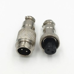 Conector GX12 2pin Male Female Waterproof Docking Cable Connector 5 sets