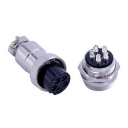 Conector GX20 5 Electrical Connectors Straight Male Socket and Female Plug GX20