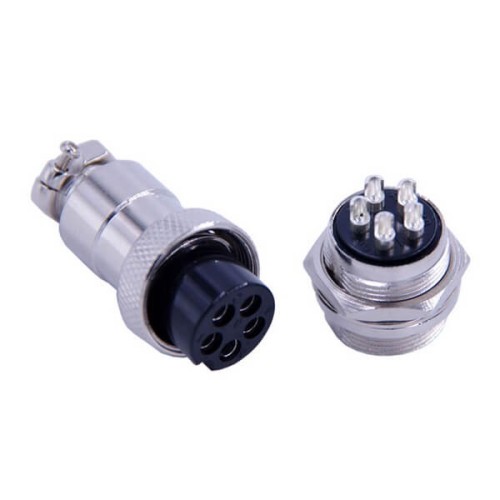 Conector GX20 5 Electrical Connectors Straight Male Socket and Female Plug GX20