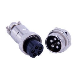 Conector GX20 5 Electrical Connectors Straight Male Socket and Female Plug GX20