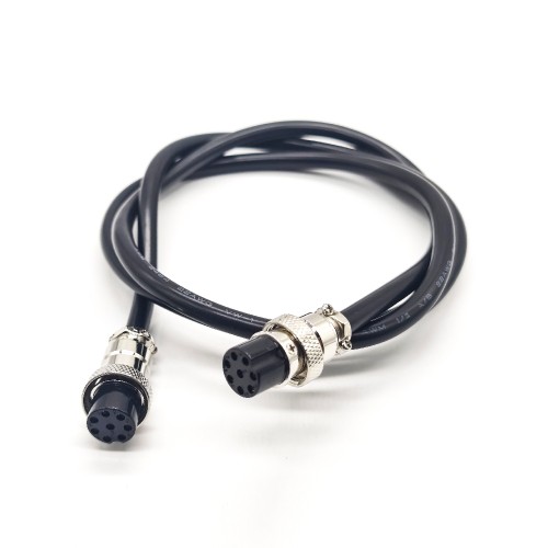 Double Female Cable Connector Air Plug Cable GX16-8 Circular Aviation Connector with 1M Cables Double Female Cable Connector Air Plug Cable GX16-8 Circular Aviation Connector with 1M Cables