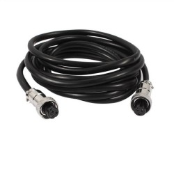 Female Connector 3 pin Head Aviation Cordset with Wire Butt Joint Extension Cable Plug 1M
