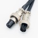 Female to Female Cable Connector GX12-6 Pin Assembly Circular Aviation Connector Electrical Cable 1M Female to Female Cable Connector GX12-6 Pin Assembly Circular Aviation Connector Electrical Cable 1M