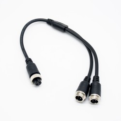 GX12 2 Pin Straight Cable Female to Male Y Type 1 to 2 20cm