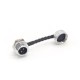 GX12 3 Pin Aviation Connector IP67 Waterproof Male Socket Back Mount Solder Cup for Cable with Metal Dust Cap