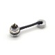 GX12 3 Pin Aviation Connector IP67 Waterproof Male Socket Back Mount Solder Cup for Cable with Metal Dust Cap