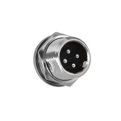 GX12-4 Pin Male and Female Straight Aviation Connector Front Panel Mount Wire Connector