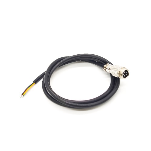 GX12 5Pin Aviation Connector Plug for Cable 1M Single Ended Cable