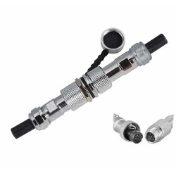 GX12 6 pin 12mm IP67 Waterproof Aviation Connector Male and Female Round Solder Type for Cable
