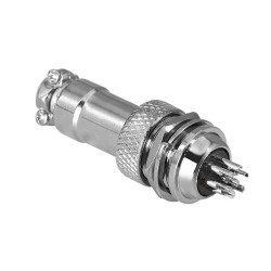 GX12-7 Pin Male and Female Straight Aviation Connector Front Panel Mount Wire Connector