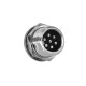 GX12-7 Pin Male and Female Straight Aviation Connector Front Panel Mount Wire Connector GX12-7 Pin Male and Female Straight Aviation Connector Front Panel Mount Wire Connector