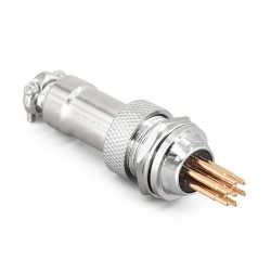 GX12 7Pin Male Female Circular Aviation Connector Plug 12MM Wire Panel Metal Connector PCB Mount