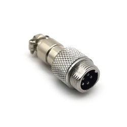 GX12 Circular Connector Male Aviation Plug 5 Pin Cable Wires Aviation Connector