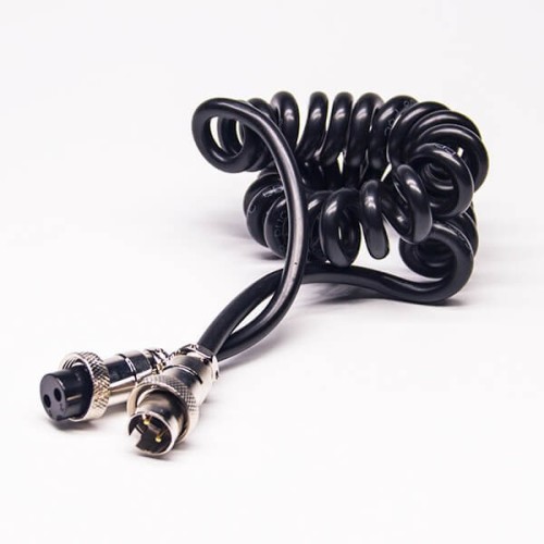 GX12 Connector 2 Pin Cable Corsets Straight Female Pulg to Male Pulg For Cable 3M GX12 Connector 2 Pin Cable Corsets Straight Female Pulg to Male Pulg For Cable 3M