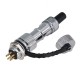 GX12 Connector 5Pin Straight Female Pulg to Male Socket Back Mount Solder Type for PCB IP67 Waterproof GX12 Connector 5Pin Straight Female Pulg to Male Socket Back Mount Solder Type for PCB IP67 Waterproof