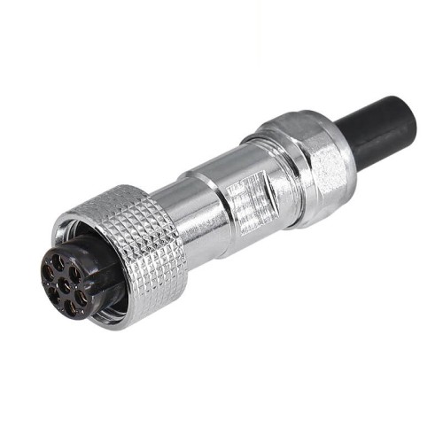 GX12 Connector 7Pin Straight Female Plug to Male Socket Back Mount Solder Type For PCB IP67 Waterproof GX12 Connector 7Pin Straight Female Plug to Male Socket Back Mount Solder Type For PCB IP67 Waterproof