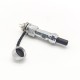 GX12 Connector IP67 Waterproof 2Pin Standard Type Straight Female Plug and Male Socket with Metal Dust Cap GX12 Connector IP67 Waterproof 2Pin Standard Type Straight Female Plug and Male Socket with Metal Dust Cap