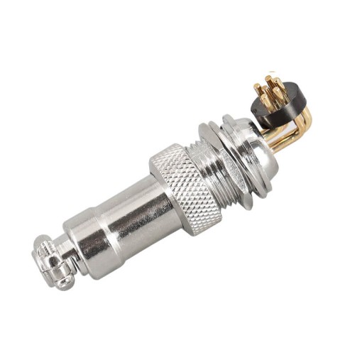GX12 Right Angled Connector GX12-6 Pin Male and Female Right Angled Socket for PCB GX12 Right Angled Connector GX12-6 Pin Male and Female Right Angled Socket for PCB
