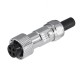 GX12 Standard Type Connector GX12-4 Pin Male and Female for PCB IP67 Waterproof with Metal Dust Cap GX12 Standard Type Connector GX12-4 Pin Male and Female for PCB IP67 Waterproof with Metal Dust Cap